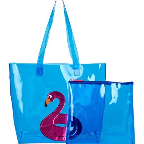 Betsey Johnson Handbags - BETSEY JOHNSON Flamingo Beach Tote With A Float